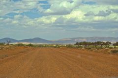 Landscape in the Outback between Coral Bay and Tom Price in Western Australia