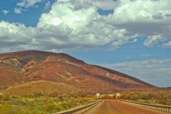 Landscape in the Outback between Coral Bay and Tom Price in Western Australia