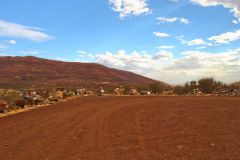 Landscape in the Outback between Coral Bay and Tom Price in Western Australia
