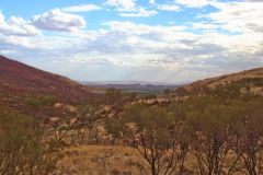 Landscape in the Outback between Coral Bay and Tom Price in Western Australia