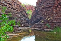 Kermit Pool at the Hancock Gorge in the Karijini National Park, Western Australia