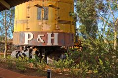 Old mining equipment in Newman, Western Australia