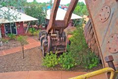 Old mining equipment in Newman, Western Australia