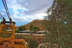 Old mining equipment in Newman, Western Australia