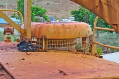 Old mining equipment in Newman, Western Australia