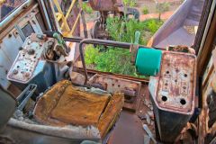 Old mining equipment in Newman, Western Australia