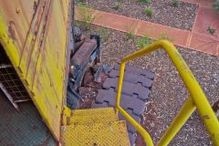 Old mining equipment in Newman, Western Australia