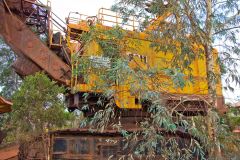 Old mining equipment in Newman, Western Australia