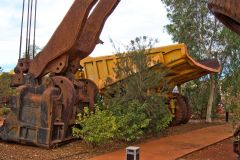 Old mining equipment in Newman, Western Australia