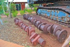 Old mining equipment in Newman, Western Australia