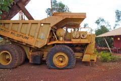 Old mining equipment in Newman, Western Australia