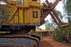 Old mining equipment in Newman, Western Australia