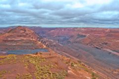 At BHP Billiton Mount Whaleback iron ore mine in Newman, Western Australia