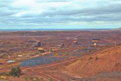 At BHP Billiton Mount Whaleback iron ore mine in Newman, Western Australia
