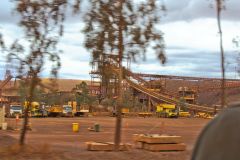 At BHP Billiton Mount Whaleback iron ore mine in Newman, Western Australia