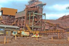 At BHP Billiton Mount Whaleback iron ore mine in Newman, Western Australia