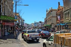 Traffic jam in Newtown, Sydney, Australia