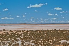 View of Lake Ballard and Inside Australia art in Western Australia