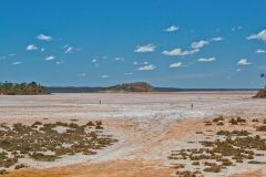 View of Lake Ballard and Inside Australia art in Western Australia