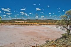 View of Lake Ballard and Inside Australia art in Western Australia
