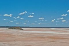 View of Lake Ballard and Inside Australia art in Western Australia