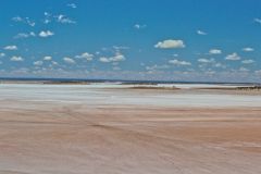 View of Lake Ballard and Inside Australia art in Western Australia