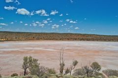 View of Lake Ballard and Inside Australia art in Western Australia