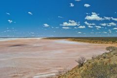 View of Lake Ballard and Inside Australia art in Western Australia
