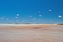 View of Lake Ballard and Inside Australia art in Western Australia