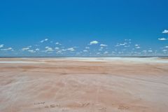View of Lake Ballard and Inside Australia art in Western Australia