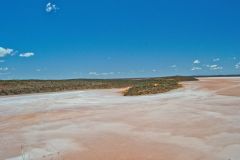 View of Lake Ballard and Inside Australia art in Western Australia