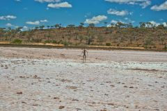 View of Lake Ballard and Inside Australia art in Western Australia