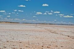 View of Lake Ballard and Inside Australia art in Western Australia
