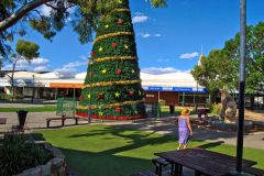 Christmas tree in the town of Kalgoorlie in Western Australia