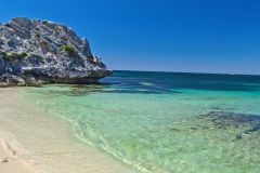 Beach scene at Little Parakeet Bay, Western Australia