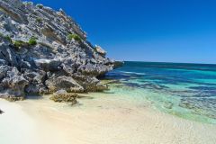 Beach scene at Little Parakeet Bay, Western Australia