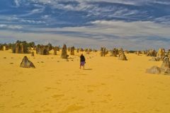 Landscape in the Pinnacles National Park, Western Australia