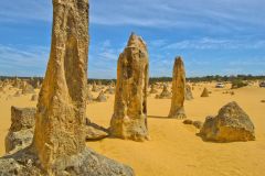 Landscape in the Pinnacles National Park, Western Australia