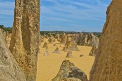 Landscape in the Pinnacles National Park, Western Australia
