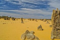 Landscape in the Pinnacles National Park, Western Australia