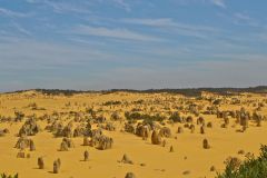 Landscape in the Pinnacles National Park, Western Australia