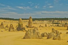 Landscape in the Pinnacles National Park, Western Australia