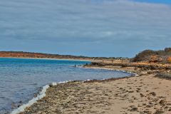 Beach scene at Big Lagoon, Shark Bay, Western Australia