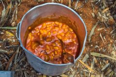 Lunch in the Outback north of Shark Bay, Western Australia