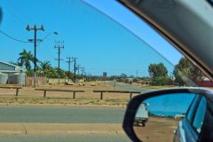 Empty roads in Carnarvon, Western Australia