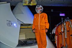 Taking a ride to the Moon in Apollo at Carnarvon Space and Technology Museum, Carnarvon, Western Australia