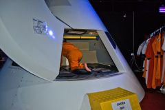 Taking a ride to the Moon in Apollo at Carnarvon Space and Technology Museum, Carnarvon, Western Australia