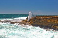 Quobba Blow Holes north of Carnarvon, Western Australia