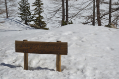 At the Lago d Arpy in the Aosta Vally in April, Italy