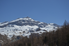 High Alps mountain landscape in Breuil Cervinia in the Aosta Valley, Italy